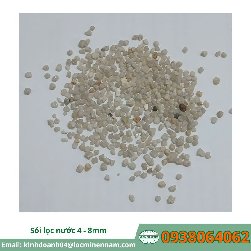 Sỏi 4-8mm dùng lọc thô xử lý nước tinh khiết Sỏi 4-8mm dùng lọc thô xử lý nước tinh khiết