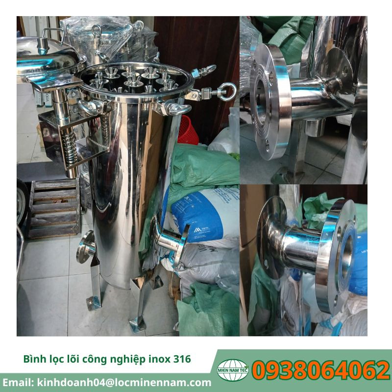 Bình lọc lõi công nghiệp inox 316