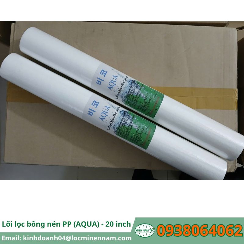 Lõi lọc bông nén PP (AQUA) - 20 inch