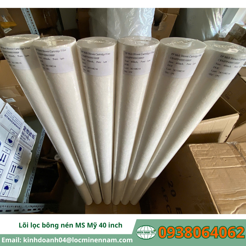 Lõi lọc bông nén MS Mỹ 40 inch