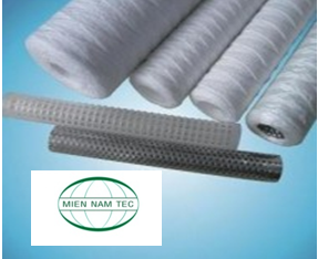 Lõi lọc sợi quấn core inox 100 micron Lõi lọc sợi quấn core inox 100 micron