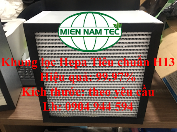Khung lọc khí Hepa tiêu chuẩn H13 Khung lọc khí Hepa tiêu chuẩn H13