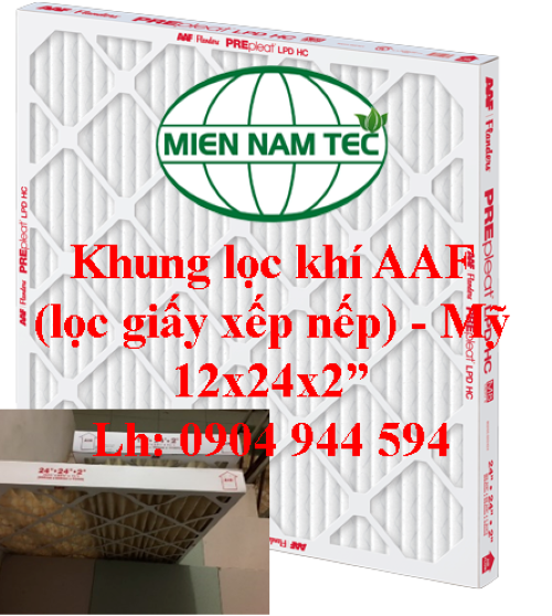 Khung lọc khí AAF 12x24x2 inch