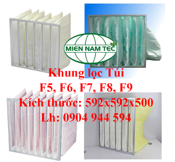 Khung lọc túi 592x592x500 mm