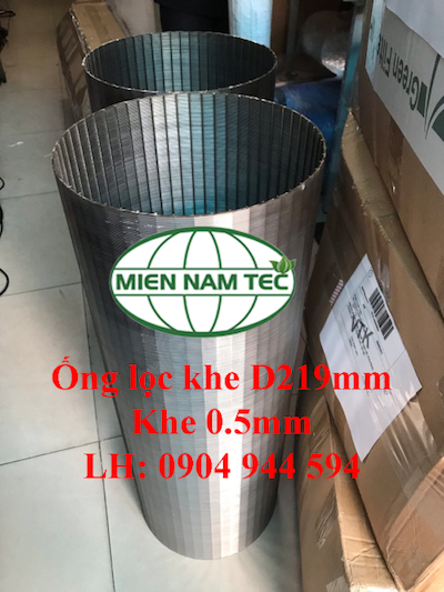 ống lọc khe D219 khe 0.5mm