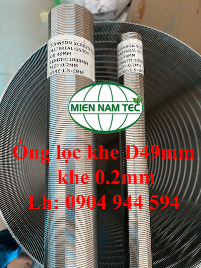 Ống lọc khe D49 khe 0.2mm