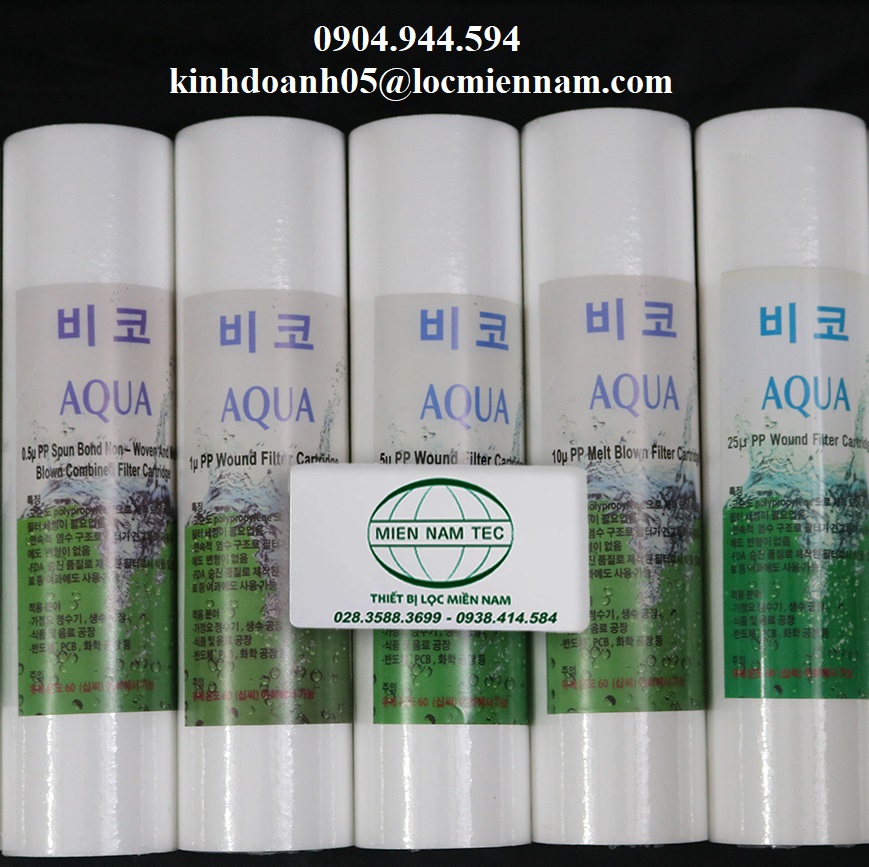 Lõi lọc bông nén Aqua 10 inch lọc nước tinh khiết