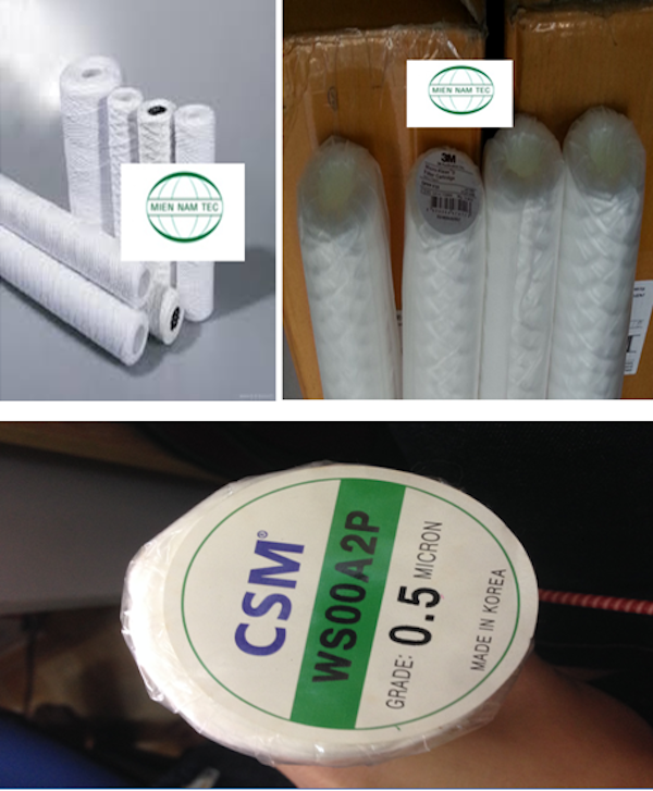 Lõi sợi quấn lọc hóa chất