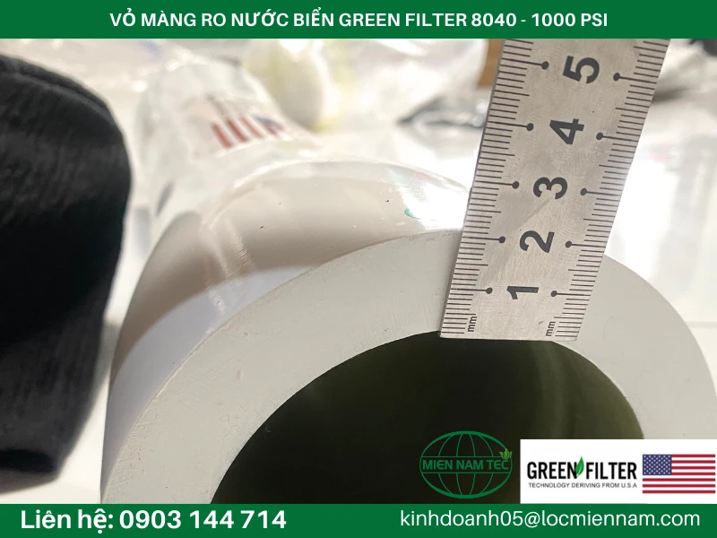 VỎ MÀNG RO NƯỚC BIỂN GREEN FILTER 8040 - 1000 PSI