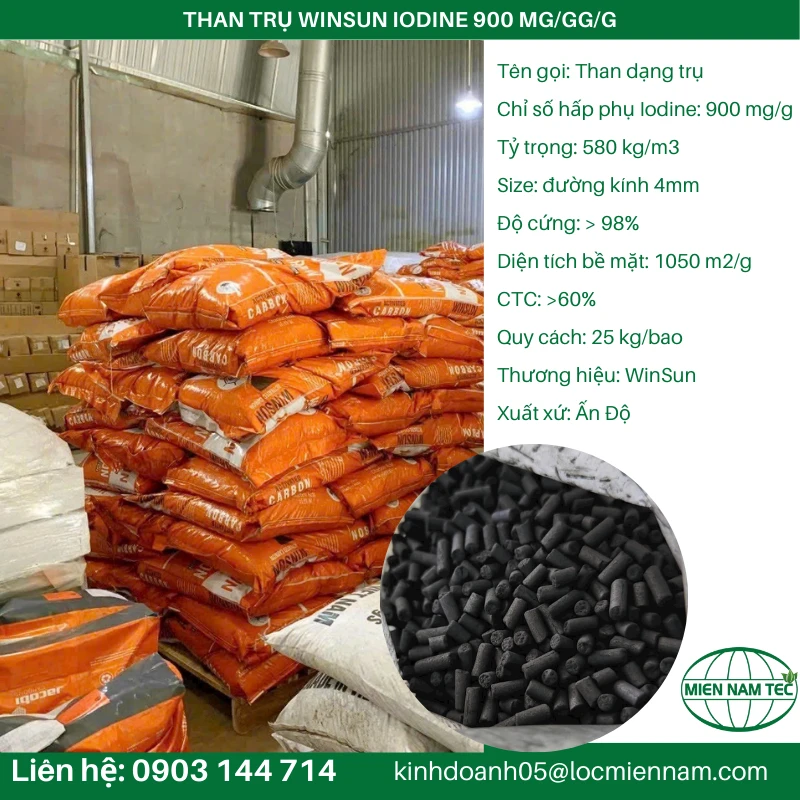 THAN TRỤ WINSUN IODINE 900 MG/G