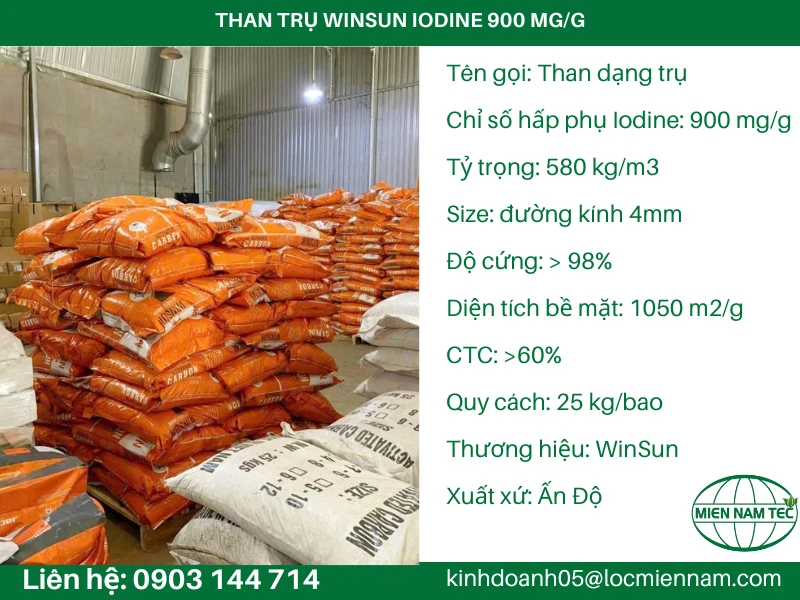 THAN TRỤ WINSUN IODINE 900 MG/G