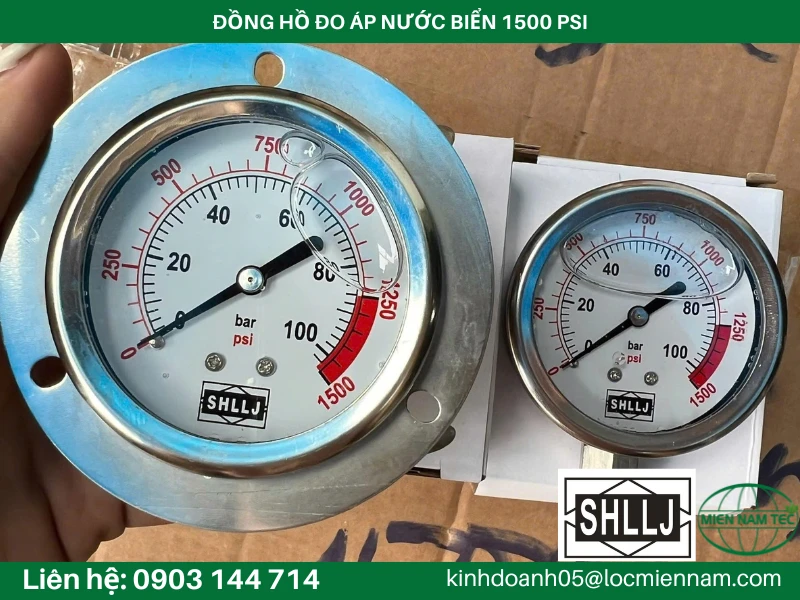 ĐỒNG HỒ ĐO ÁP NƯỚC BIỂN 1500 PSI
