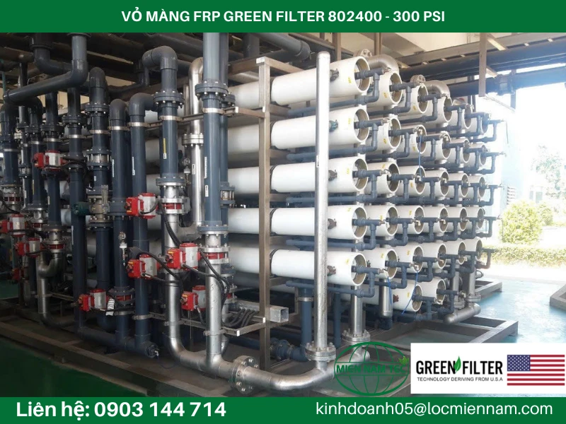 VỎ MÀNG FRP GREEN FILTER 802400 - 300 PSI