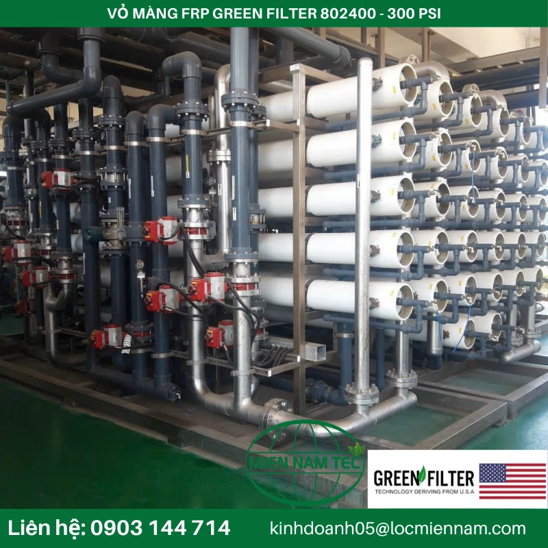 VỎ MÀNG FRP GREEN FILTER 802400 - 300 PSI