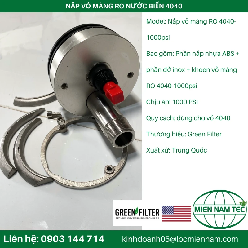 NẮP VỎ MÀNG RO NƯỚC BIỂN 4040