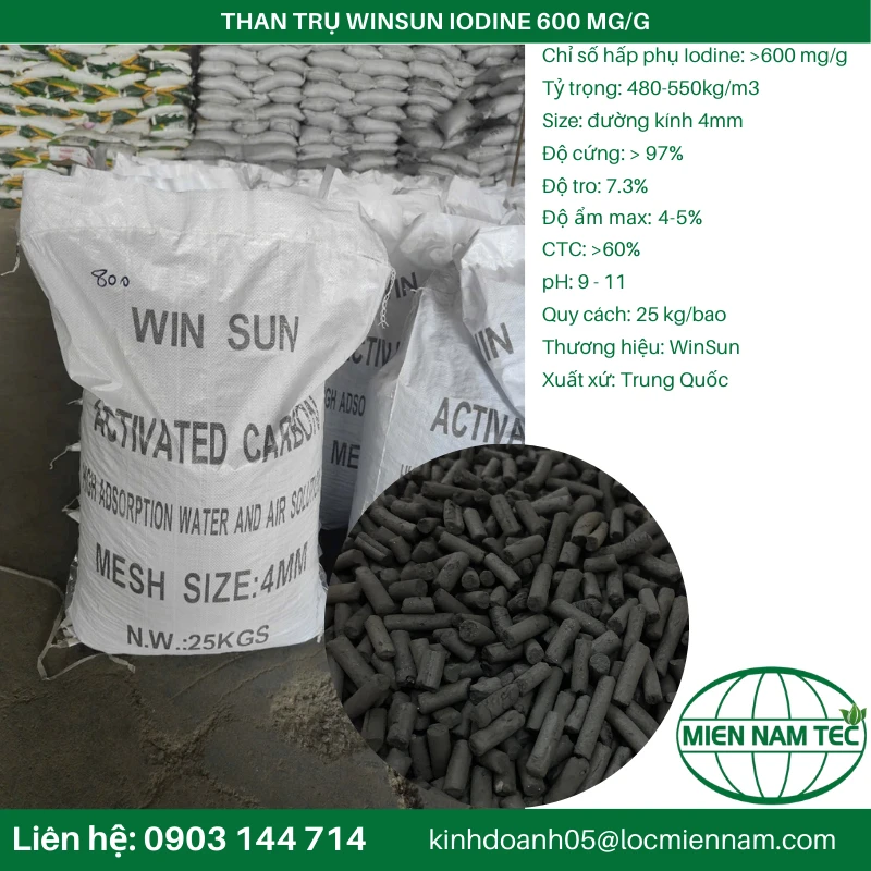 THAN TRỤ WINSUN IODINE 600 MG/GTHAN TRỤ WINSUN IODINE 600 MG/G