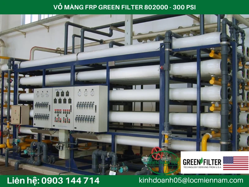 VỎ MÀNG FRP GREEN FILTER 802000 - 300 PSI