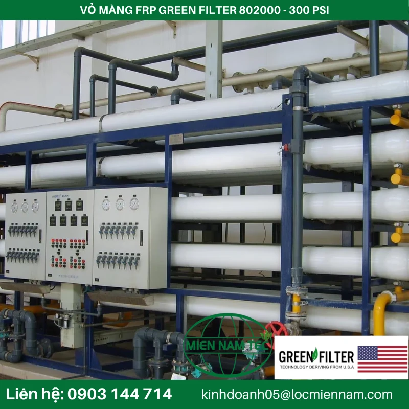 VỎ MÀNG FRP GREEN FILTER 802000 - 300 PSI