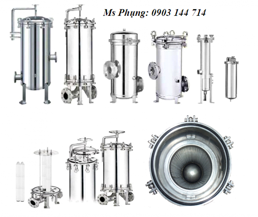 Bình lọc nước inox 304, 316, 316L